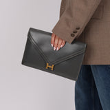 Hermès 1982 Graphite Box Lydie GHW