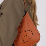 Rare Hermès 2005 Gold Epsom Short Strap Evelyne TPM GHW