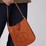 Rare Hermès 2005 Gold Epsom Short Strap Evelyne TPM GHW