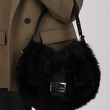 Fendi Fox Fur Mamma Forever Baguette