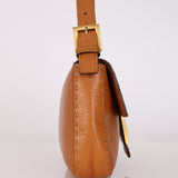 Fendi Cognac Leather Selleria Baguette