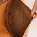 Fendi Cognac Leather Selleria Baguette