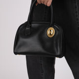 Christian Dior 1986 Grained Leather Mini Dome Bag
