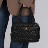 Chanel 1996 Lambskin Camera Turnlock Mini Tote 24K GP