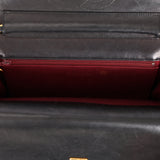Chanel 1988 Black Lambskin Classic Moon Double Flap 24K GP