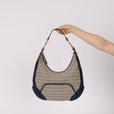 Fendi Navy Zucchino Large Chef Hobo