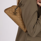 Chanel 2011 Metallic Bronze Calfskin Just Mademoiselle Bag