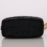 Chanel 1994 Satin Diamond Quilted Chain Minaudiere 24K GP