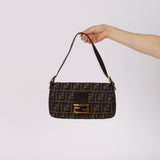 Rare Fendi Zucca Baguette Bag GHW