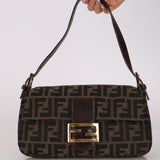 Rare Fendi Zucca Baguette Bag GHW