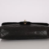 Chanel 2011 Black Lambskin Marine Charms Single Flap Bag