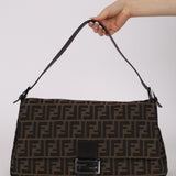 Rare Fendi Zucca Mama Stretch Baguette
