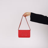 Chanel 2018 Cherry Filigree Wallet on Chain