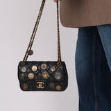 Rare Chanel 2015 Paris-Dubai Mini Medallion Flap Bag