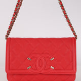 Chanel 2018 Cherry Filigree Wallet on Chain