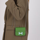 Limited Edition Hermès 2024 Vert Yucca Epsom Constance Slim Wallet PHW