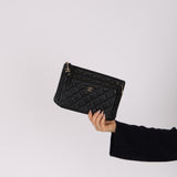 Chanel 2019 Black Caviar Triple O-Case