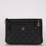 Chanel 2019 Black Caviar Triple O-Case