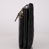 Chanel 2019 Black Caviar Triple O-Case