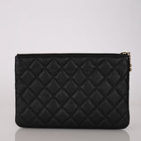 Chanel 2019 Black Caviar Triple O-Case