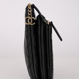 Chanel 2019 Black Caviar Triple O-Case