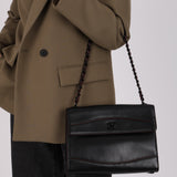 Chanel 1996 Black Calfskin Incognito Flap Edge