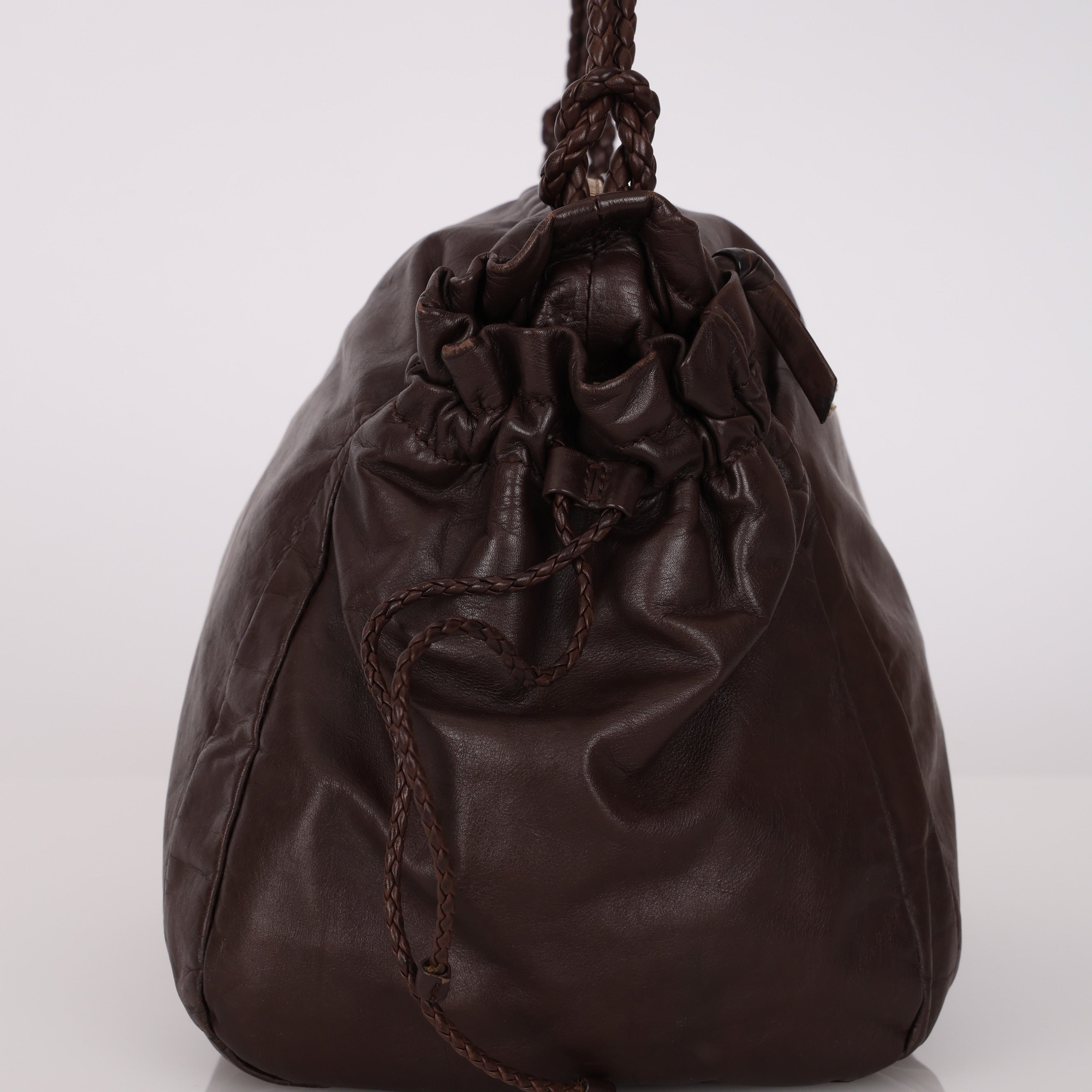 Bottega Veneta Lambskin Fiore Bucket Bag