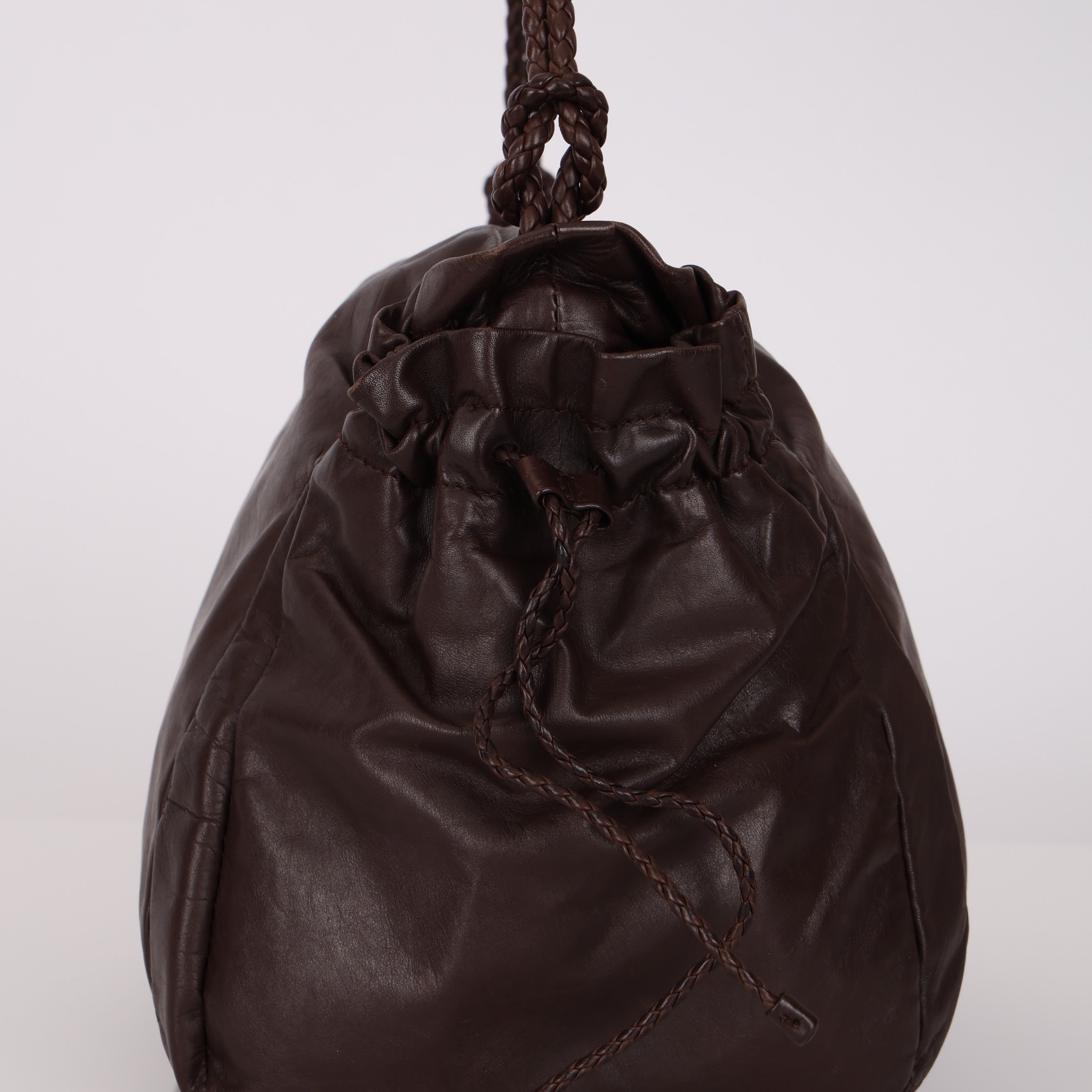 Bottega Veneta Lambskin Fiore Bucket Bag