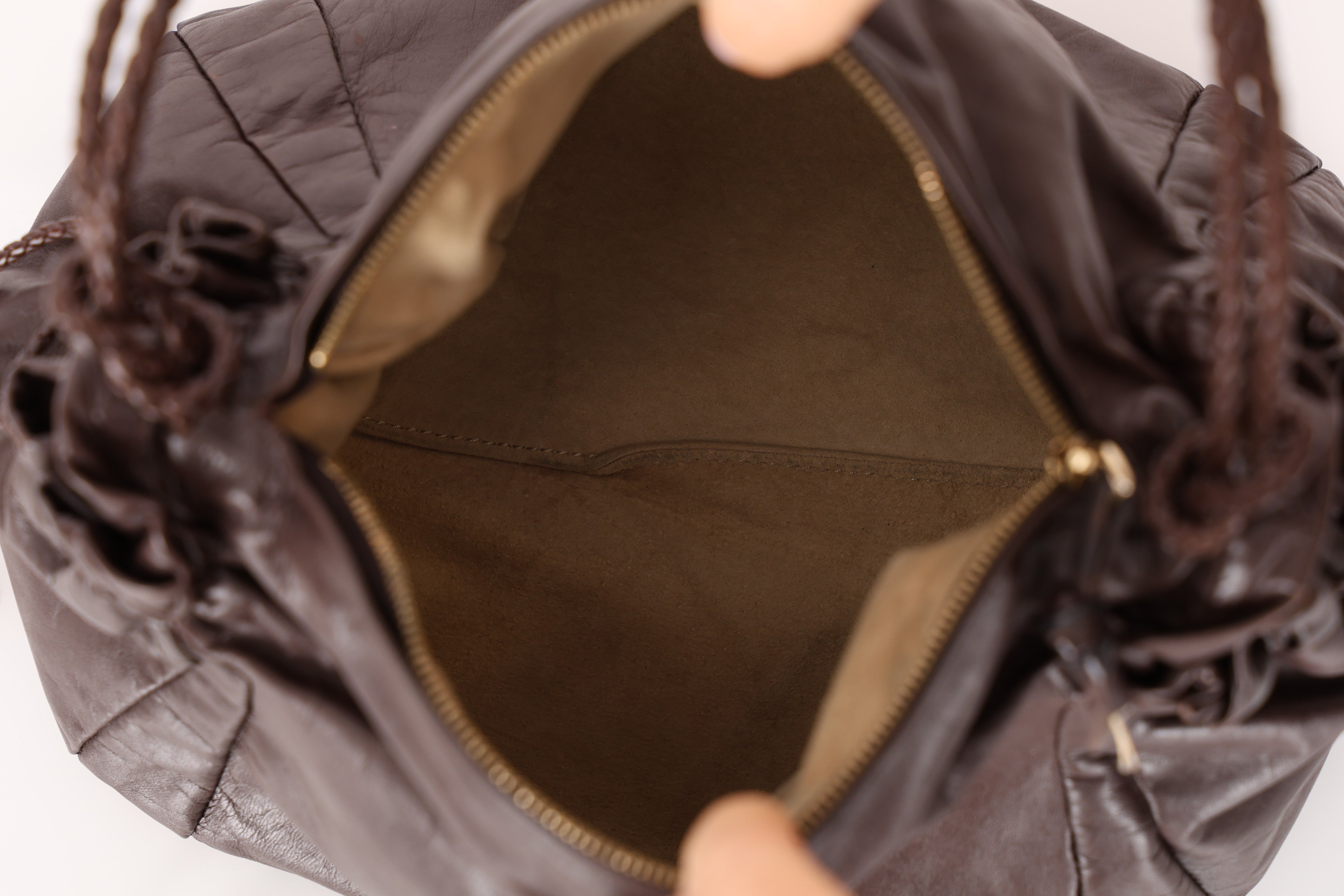 Bottega Veneta Lambskin Fiore Bucket Bag