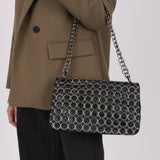Chanel Silver Bubble Cube Single Flap SHW