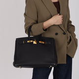 Hermès 1999 Bleu Marine Togo Birkin 35 Retourne GHW