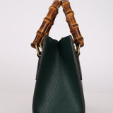 Gucci 'Vintage' Green Leather Mini Diana Tote