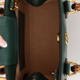 Gucci 'Vintage' Green Leather Mini Diana Tote