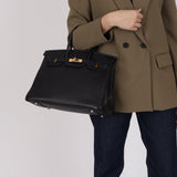 Hermès 1999 Bleu Marine Togo Birkin 35 Retourne GHW