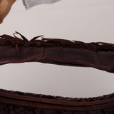 Rare Bottega Veneta Intrecciato Velvet Distressed Medium Hobo