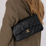 Chanel 1991 Lambskin Medium Double Flap 24K GP