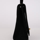 Chanel 1998 Multi Strap Microsuede Turn-Lock Flap Bag 24K GP