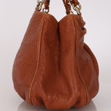 Fendi Small Mia Tote Camel Grained Leather