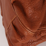 Fendi Small Mia Tote Camel Grained Leather