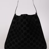 Gucci GG Suede Thin Horsebit Tote with Pouch