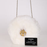 Rare Chanel 2010 Runway Fantasy Faux Fur Gripoix Bag