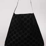 Gucci GG Suede Thin Horsebit Tote with Pouch