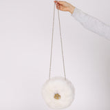 Rare Chanel 2010 Runway Fantasy Faux Fur Gripoix Bag