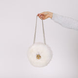 Rare Chanel 2010 Runway Fantasy Faux Fur Gripoix Bag