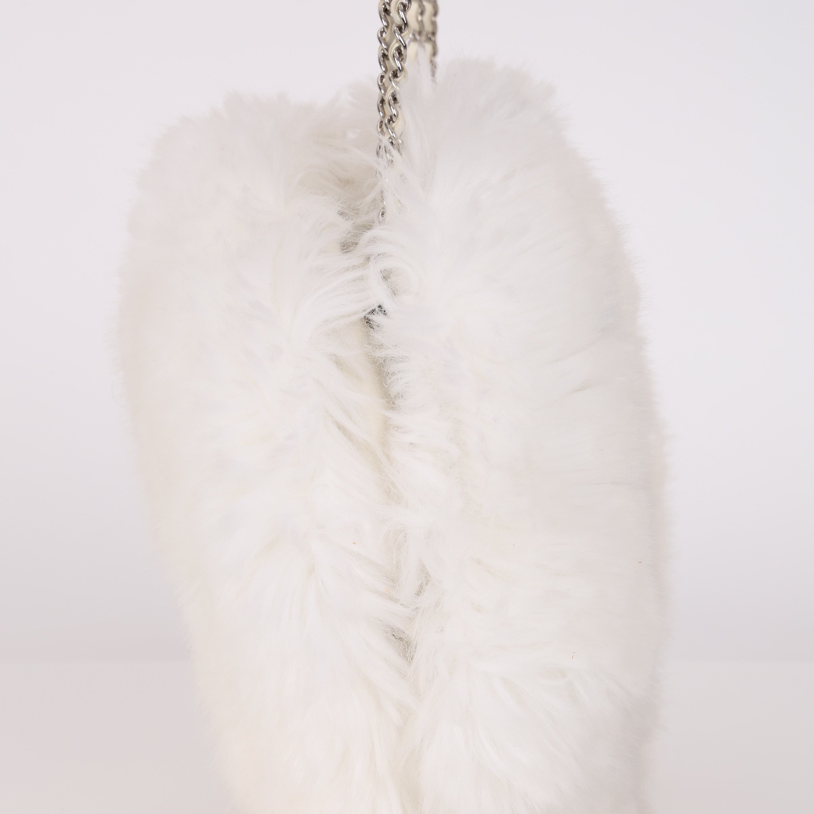 Rare Chanel 2010 Runway Fantasy Faux Fur Gripoix Bag