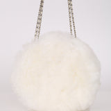 Rare Chanel 2010 Runway Fantasy Faux Fur Gripoix Bag
