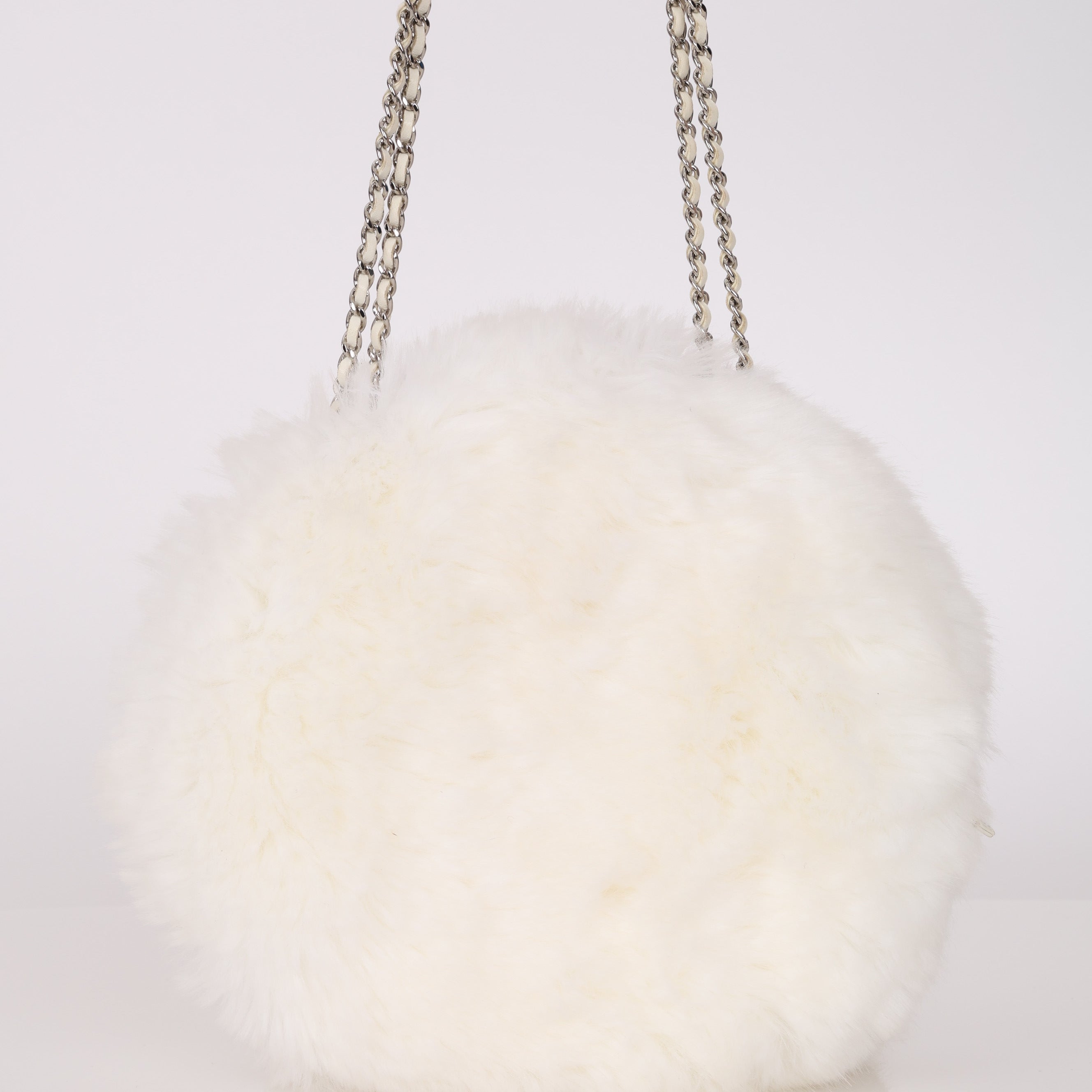 Rare Chanel 2010 Runway Fantasy Faux Fur Gripoix Bag