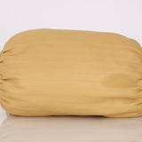Loewe Pleated Bracelet Pouch Shoulder Bag Dark Butter Calfskin