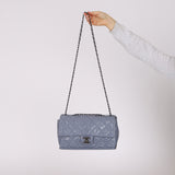 Chanel 2014 Deep Periwinkle Crinkle Calfskin Base Bag