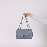 Chanel 2014 Deep Periwinkle Crinkle Calfskin Base Bag